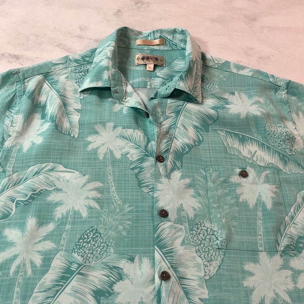 LIKE NEW Campia Moda Tropical Print Shirt XL